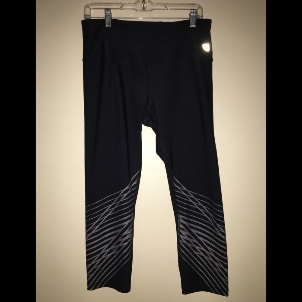 Hind Run Reflective Capri W/ Print L